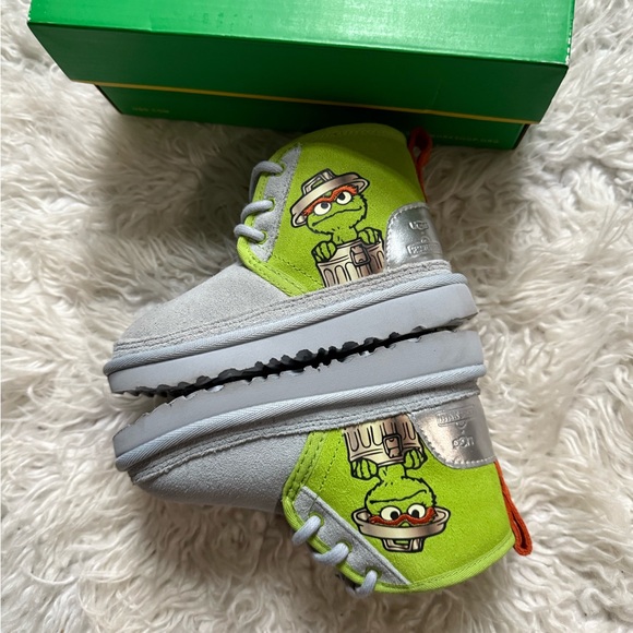 UGG Sesame Street Kids Shoes - Gray and Green - Picture 4 of 8